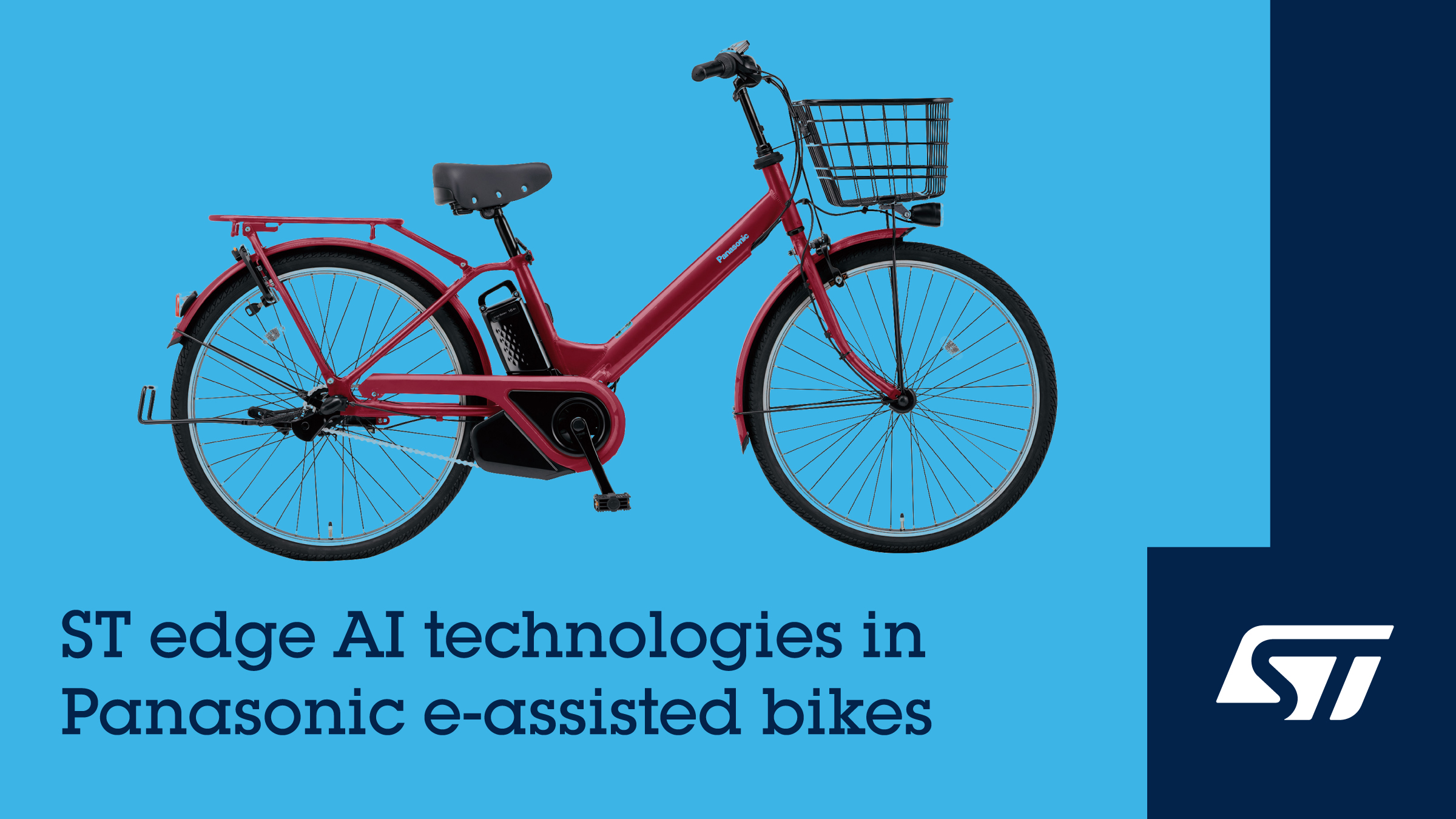 STMicroelectronics Helps Panasonic Cycle Technology Bring AI to E-Assisted Bikes for Affordable Safety Boost